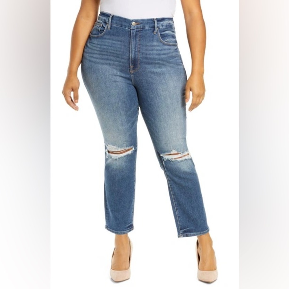 NWT Good American good legs stovepipe jeans